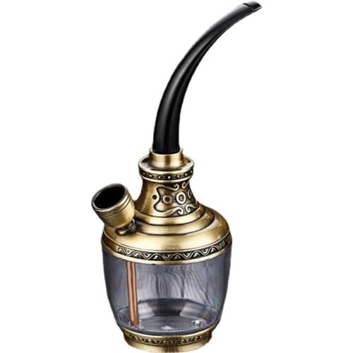 New Fashion Hookah Water Filter Dual-Purpose Cigarette Tobacco Pipe Cigarette Cigar Holder Mini Shisha Hookah Smoking Pipes