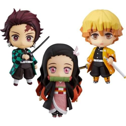 2021 New Demon Slayer Zenitsu Agatsuma 1334 Kamado Tanjirou 1193 Nezuko 1194 Pvc Action Figure Collectible Model Toys