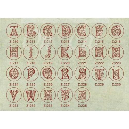 Wax Seal Copper head Curlicue Vintage 26 Letters DIY Scrapbooking Vintage wax sealing stamp invitation/envelop gift seal 106