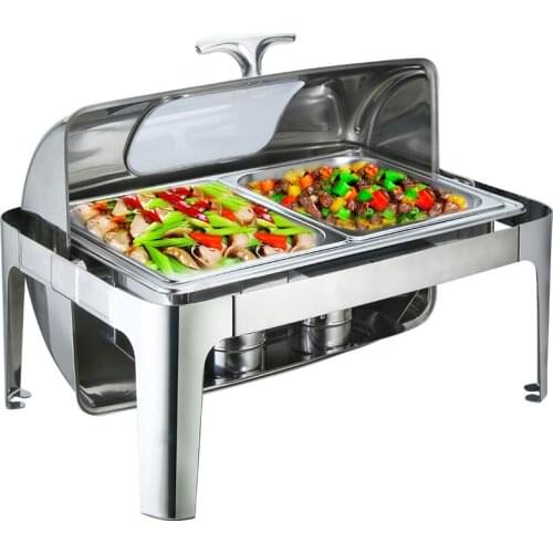 9L Buffet stove Visual flip electric heating stainless steel Buffy furnace Breakfast insulation furnace Restaurant food holding