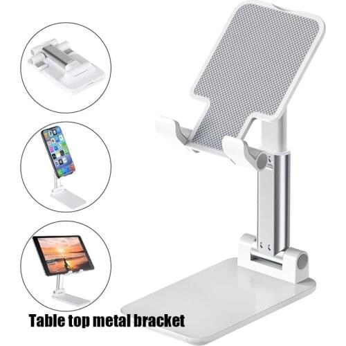 Portable Desktop Folding Lifting Bracket Mobile Phone Stand Desktop Holder Table Desk Mount For Phone Tablet Portable