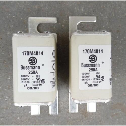 Fuses: 170M4812 160A 1000V / 170M4813 200A 1000V aR