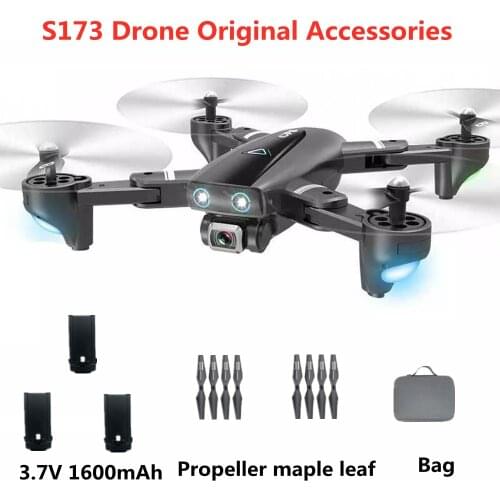 S173 Drone Original Accessories Parts 3.7V 1600mAh Battery Propeller Blade Drone Arm Quadcopter S173 Drones Spare Part