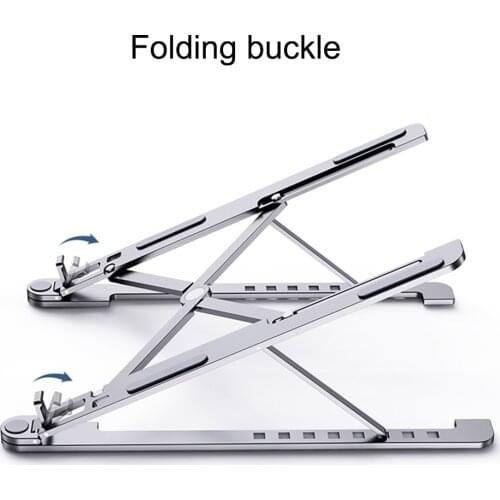 Folding Laptop Stand Aluminum Cooling Adjustable Desk Stand PC Tablet Holder for MacBook iPad