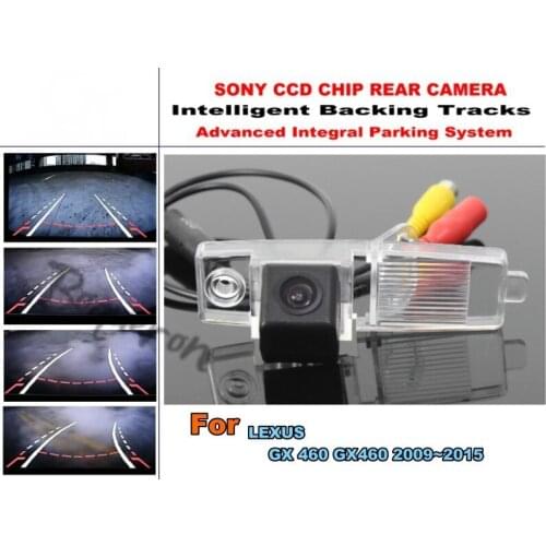 For LEXUS GX 460 GX460 2009~2015 Smart Tracks Camera / HD CCD Intelligent Dynamic Tragectory Parking Car Rear View Camera