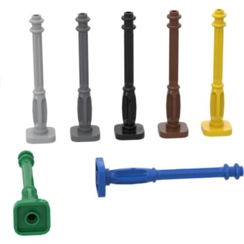 Guduola Special Brick Lamp Post 2x2x7 with 4 Base Grooves (11062) MOC Build Educational DIY Toys Parts 20pcs/LOT