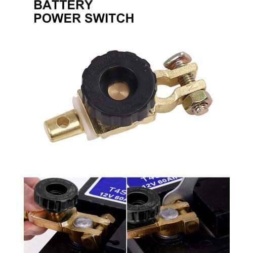 Top Post Car Battery Switch Battery Terminal Link Switch Quick Cut-off Disconnect Protector Rv Car Battery Power-off Switch