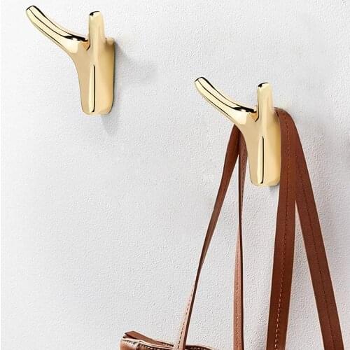 Nordic Horn Hook Clothes Hangers Kitchen Bathroom Cabinet Door Wardrobe Wall Hanging Coat Hat Hook Key Towel Scissors Holders