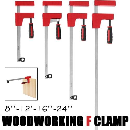 8/12/16/24 inch F Clamp Parallel Clamps for Woodworking Adjustable Wood Work Clamping Carpenter Clamps Grip DIY Tool