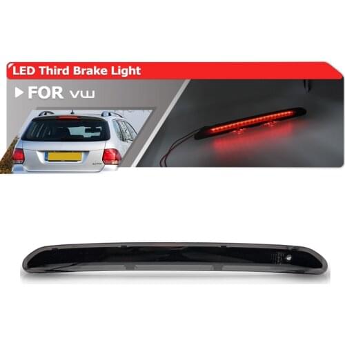 1x Smoked Led High-Mount Third 3rd Brake Light For VW Golf 5 6 MK5 MK6 Plus Variant Passat B6 B7 Variant Tiguan I