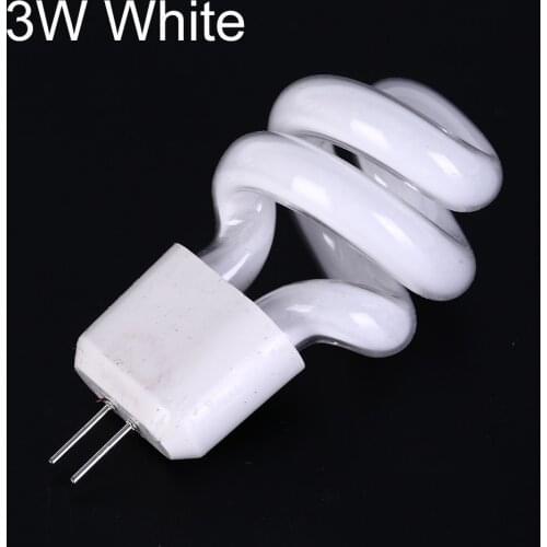 1pcs 3W/ 5W Fluorescent Energy Saving Lamps G4 Small Spiral Energy Saving Mirror Front Lamp White/ Yellow Light Color