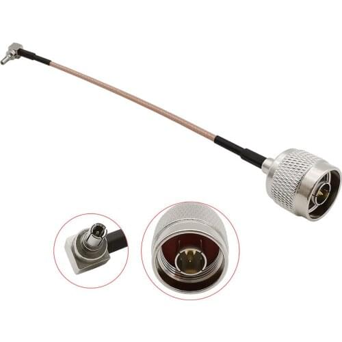 1PCS N Male Plug to CRC9 Male Plug Right Angle L Shape RF Coax Coaxial Cable Pigtail RG316 Cable Wire Connector 7CM-1M