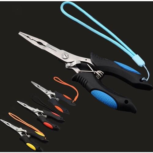 18cm Fishing Plier Scissor Braid Line Lure Cutter Hook Remover Tackle Tool Cutting Fish Use Tongs Multifunction Scissors X386G