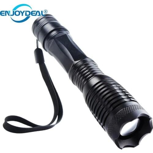 18650 / AAA 5 Modes 3000 Lumen Zoomable T6 LED Flashlight Torch Lamp Light Max 3000 Lumens Camping Hiking