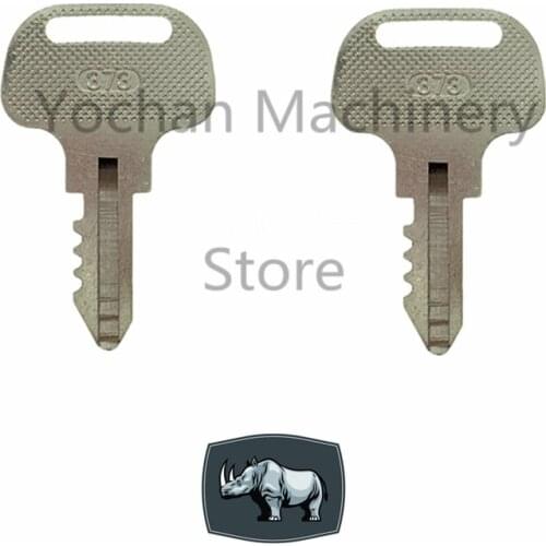 2 Pcs Front Mower Ignition Key 55364-41180 For Kubota F Series Marked 373