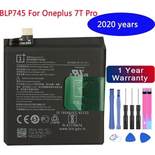 100% Original Replacement Battery 4000mAh BLP745 For Oneplus 7T Pro 7 T Pro Cell Phone Battery With Free Tools