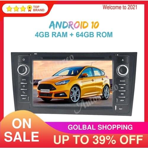 Android 10 PX5/PX6 Car DVD Player GPS Navigation For Audi A6 1997-2004 Auto Stereo Radio Multimedia Player Head Unit ISP Screen