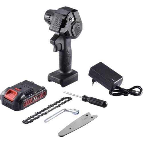 Chainsaw 4In Cordless Power Chain Saws Electric Saw For Woodworking Garden Tools With Batterys Brushless Chain Saws Wood Cutters