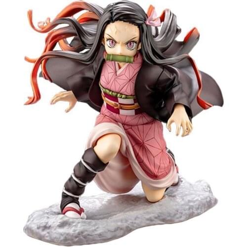 15cm Anime Figurine Demon Slayer Kimetsu no Yaiba Kamado Nezuko Figure PVC Model toys Japan Comic character Change face Nezuko
