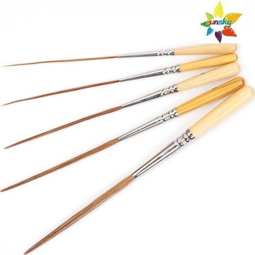 Spain ESCODA FILLETING AND LETTERING 6115,Slender point brush English calligraphy brush,Bulls ear hair round edge flat head