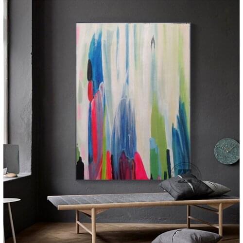 Living room painting decorative wall painting handmade abstract art acrylic paintings wall pictures for bedroom decoration