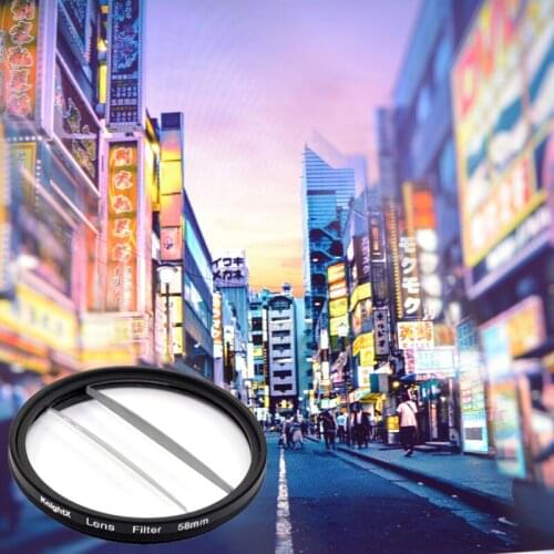 KnightX Two Half 49mm 52mm 55mm 58mm 67mm Blur Effects Camera Filter Photography Prism Nd UV star Variable Object SLR FX Prism