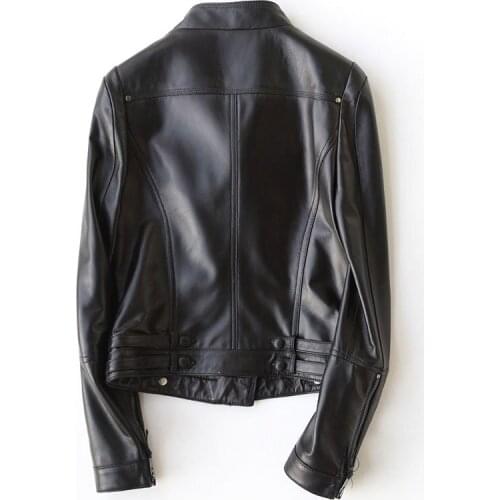 Genuine Leather Jacket Women Clothes 2019 Streetwear Moto Sheepskin Coat Female Real Leather Jaqueta De Couro 273042LW974