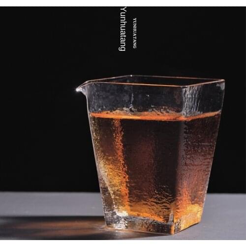 Japanese-Style Handmade Pitcher Thickened High-Temperature Resistant Glass Tea Sea Tea Set Kung Fu Tea Set Chahai Tea Infusers