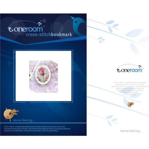 Girl Cross stitch DMC set creative gift simple metal bookmark beautiful butterfly