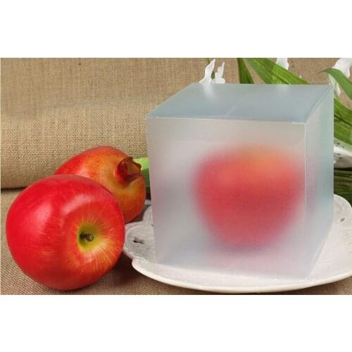 50pcs 11*11*11cm frosted plastic pvc box packing boxes for gifts/chocolate/candy/cosmetic/crafts square Matte pvc Box
