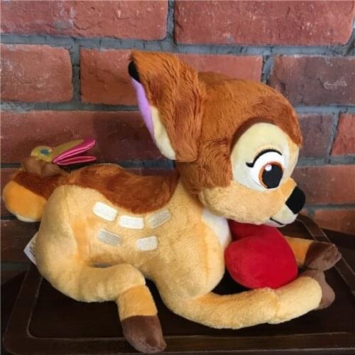 Disney 30cm Lovely Anime Cartoon Little Deer Bambi Soft Stuffed Plush