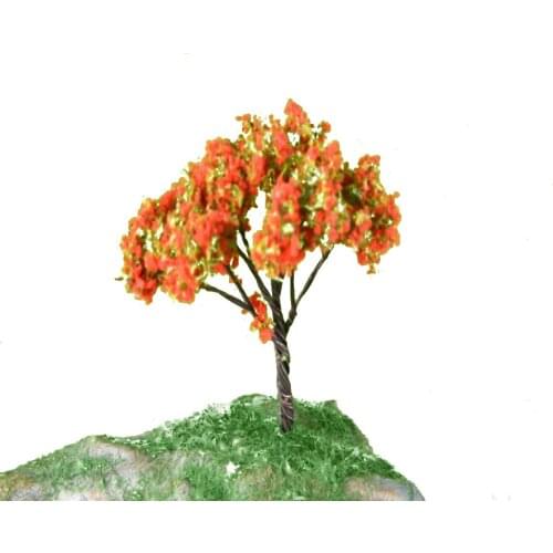 10pcs Architecture Miniature Model Wire Flower Autumn Tree For Building Kits Toy Or Hobby Model Maker
