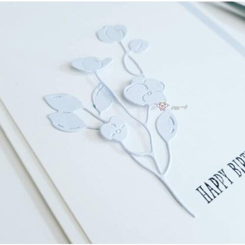 Mmao Crafts Metal Steel Cutting Dies Flower branches Stencil For DIY Scrapbooking Paper/photo Cards Embossing Dies