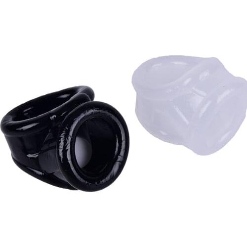 Male Chastity Device Scrotum Rings Penis Sleeve Cockrings Time Delay Cock Cage adult Toys Ball Stretcher Cock Ring For Men