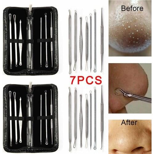 Stainless Steel Blackhead Remover Neddles Acne Facial Cleanser Needle Pimple Spot Extractor Beauty Tools Skin Care 8/7/5/4/3PCS