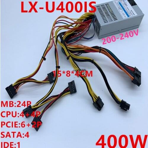 New PSU For LXPOWER ITX FLEX LOLI NAS Small 1U K39 K49 T34 R47 R44 M41 A35 S3 ZS-A4 G5 ABCD 400W Power Supply LX-U400IS