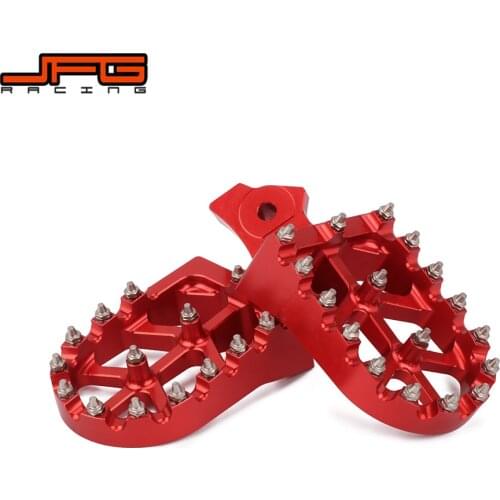 Motorcycle CNC Footpegs Footrest Foot Pegs For HONDA XR50R XR70 XR80 XR100 2000-2005 KAWASAKI KLR650 1987-2005