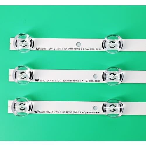 New 3 PCS*6LED 590mm LED backlight strip bar compatible for LG 32LB561V UOT A B 32 INCH DRT 3.0 32 A B 6916l-2223A 6916l-2224A