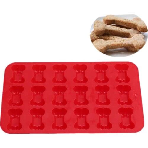 1pcs Puppy Dog Paw And Bone Ice Trays Silicone Pet Treat Molds Soap Chocolate Jelly Candy Mold Home Cake Decorating Baking Mould