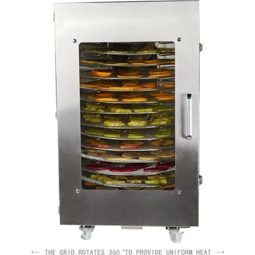 Commercial large-capacity dryer 1600W rotary food dryer Fruit, vegetable and meat dehydration Dry fruit machine Baking machine