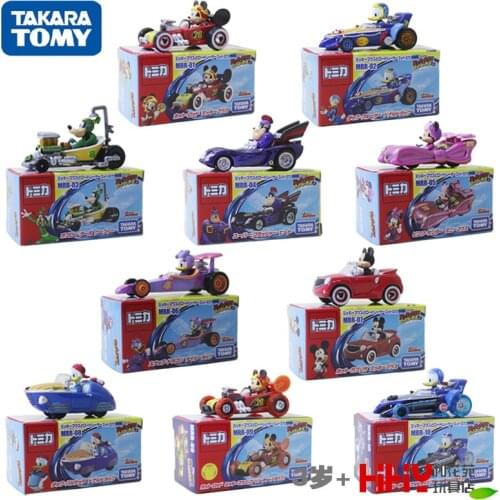 Takara Tomy TOMICA Alloy Car Model Mickey Mouse Road Racer MRR Series Mickey Minnie Donald Duck Diecast Metal Model Car Toy Gift