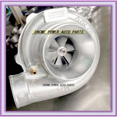 Universal Turbo T3-3 T66 Oil Cooled Compressor A/R 0.70 Turbine A/R 0.48 T3 flange Turbocharger 4 bolt 350-400HP