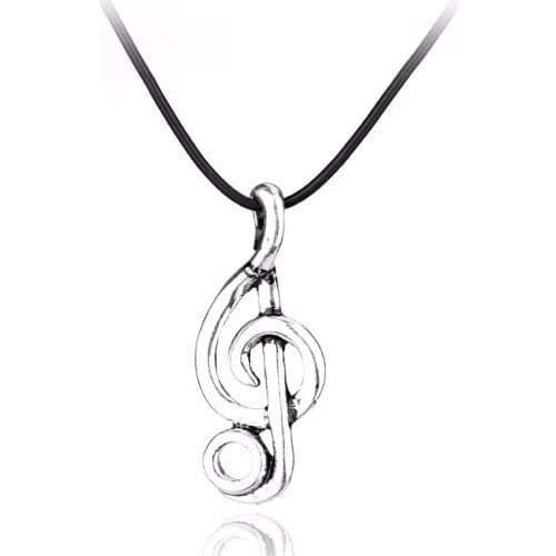 Japanese Anime Miku Pendant Music Stainless Steel Necklace Couple Lovers Birthday Gift Women Jewelry Hatsun Cosplay Accessory