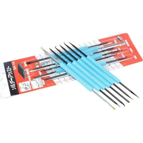 6 in 1 Steel Solder Assist BGA PCB Repair Tool Set Precision Electronic Components Welding Grinding Cleaning Hand Tools