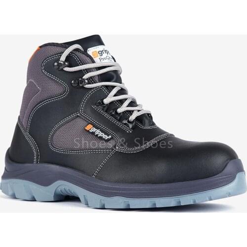 Safety Shoes For Men Women Comfortable Genuine Leather Lightweight Sneakers Mid Waterproof Work S3 Boots Unisex Steel Composite
