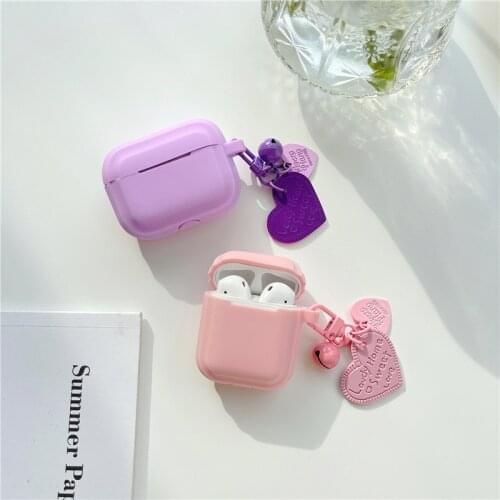 For AirPods 2 Case ins love chains Cute air pods Pro 3 Cover Soft Protection Earphones Cover for Airpods 1 2 3 case Coque