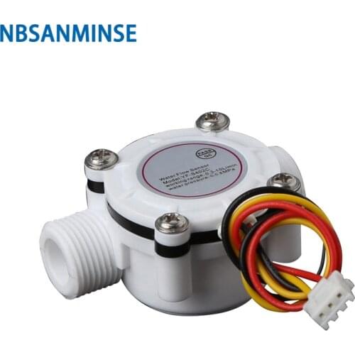 SMFS402C Water Flow Sensor G3/8 Inch For water heater water dispenser coffee maker PLC flowmeter interface NBSANMINSE
