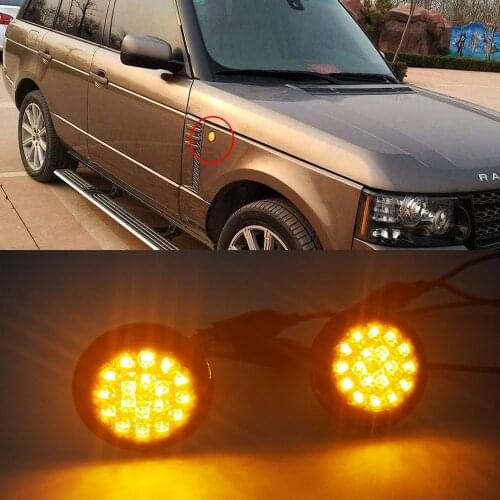 For Land Range Rover L322 2002-2012 Car Dynamic LED Side Repeater Indicator Light Flowing Side Marker Signal Lamp Light