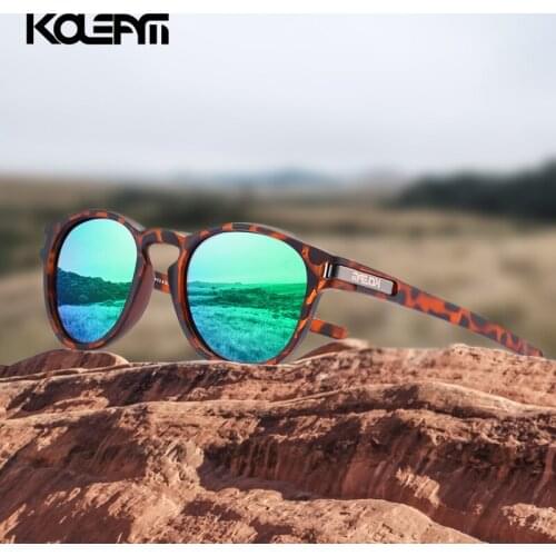 KDEAM Fashion Round Polarized Sunglasses Men Women Brand Designer Super Light TR90 Frame Sun Glasses Outdoor Sports Goggles A39