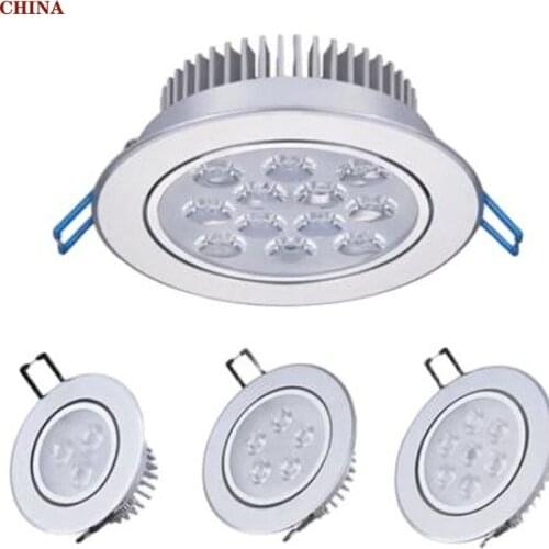 Ronde Led Dimbare Downlighters 3W 6W 10W 14W 18W 24W Led Plafondlamp Verzonken led Plafond Spot Verlichting AC85-265V Indoor Ver
